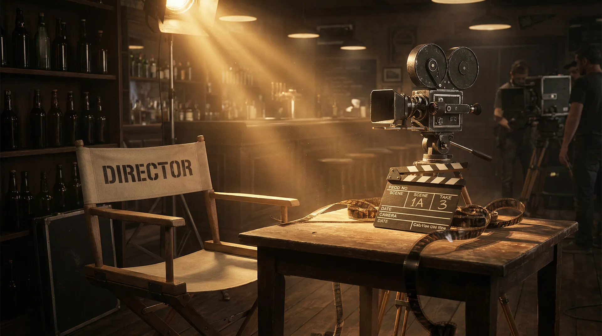 电影拍摄幕后场景 - 导演椅与场记板 91猎奇 幕后故事